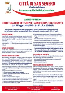 Fornitura Gratuita Di Testi Scolastici A San Severo