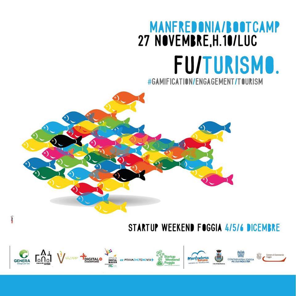 Futurismo, la locandina dell'evento di apertura di Startup Weekend