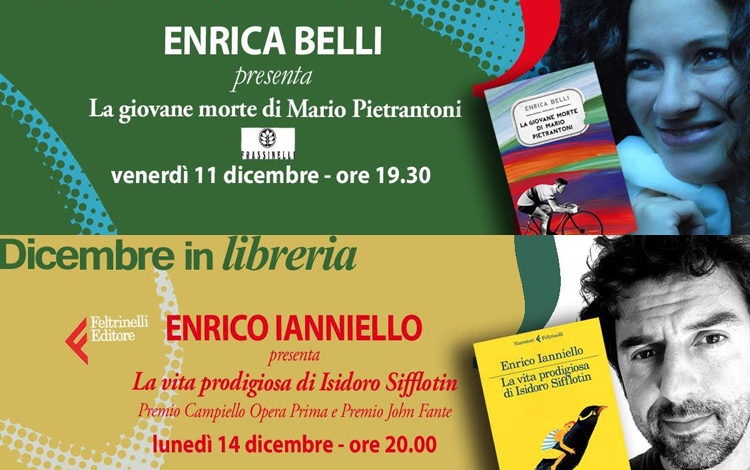 Le locandine dei due eventi alla libreria Kublai di Lucera