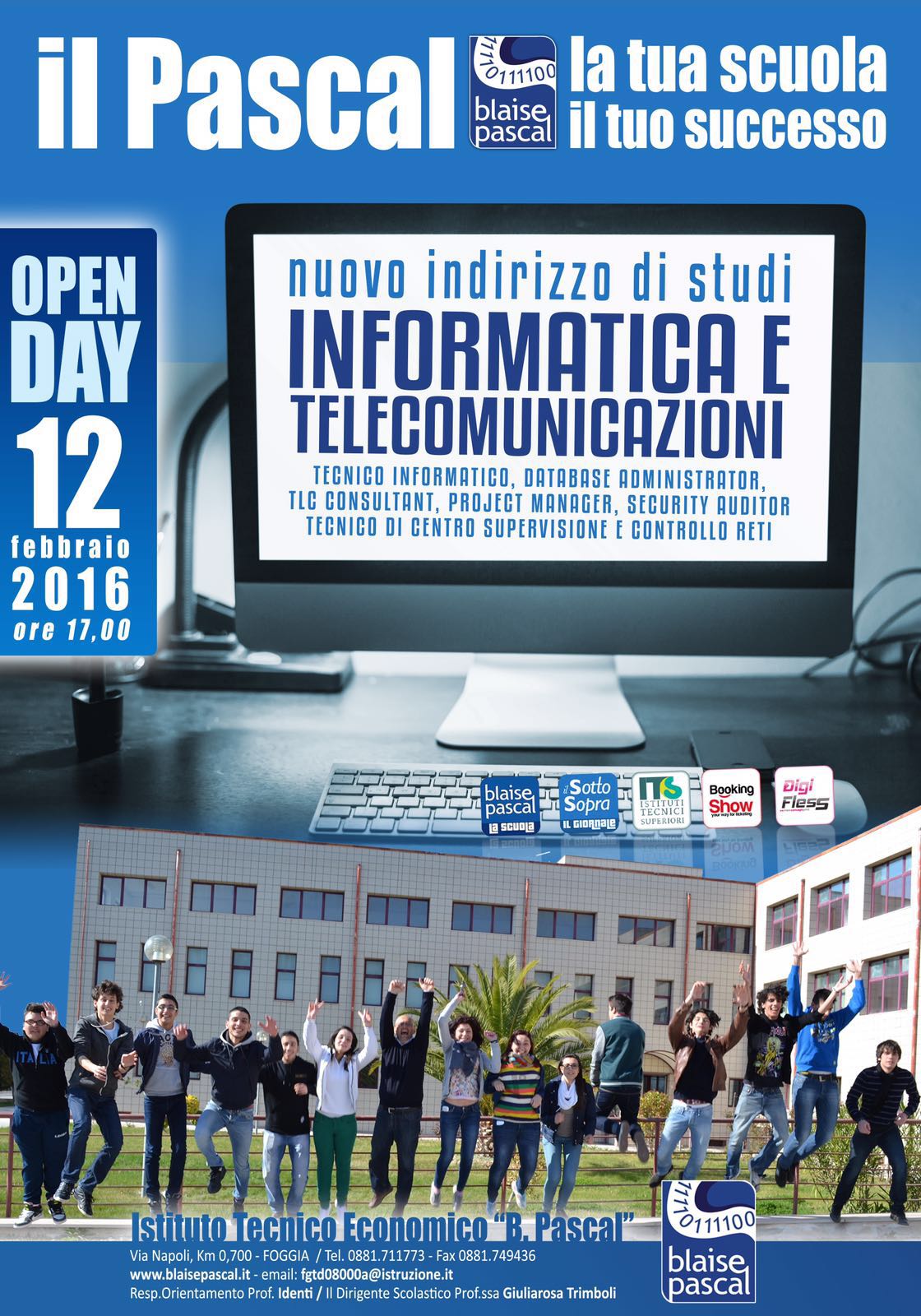 L'ITE Pascal di Foggia inaugura l'indirizzo "Informatica e Telecomunicazioni"