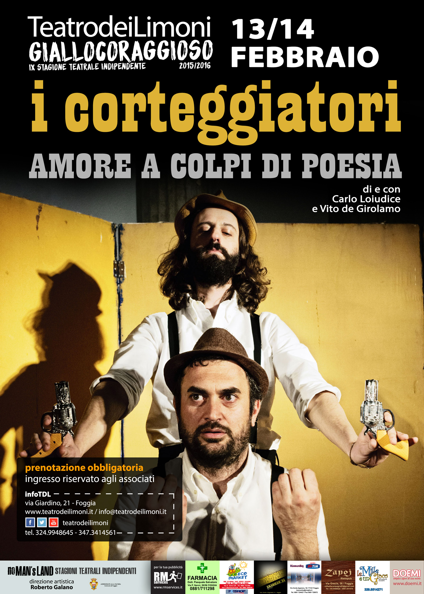 Teatro dei Limoni, in scena a Foggia "I corteggiatori"