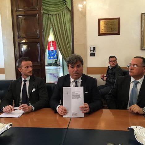 Il sindaco Landella alla presentazione di E-Procurement
