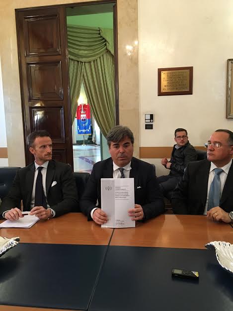 Il sindaco Landella alla presentazione di E-Procurement