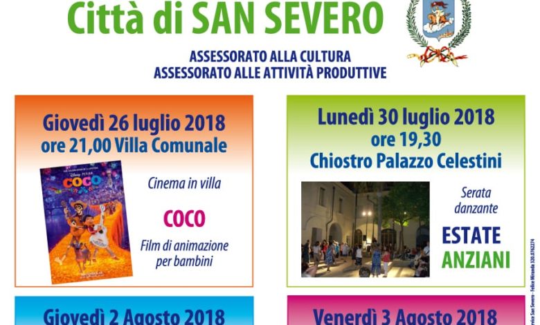 Cartellone Estate 2018