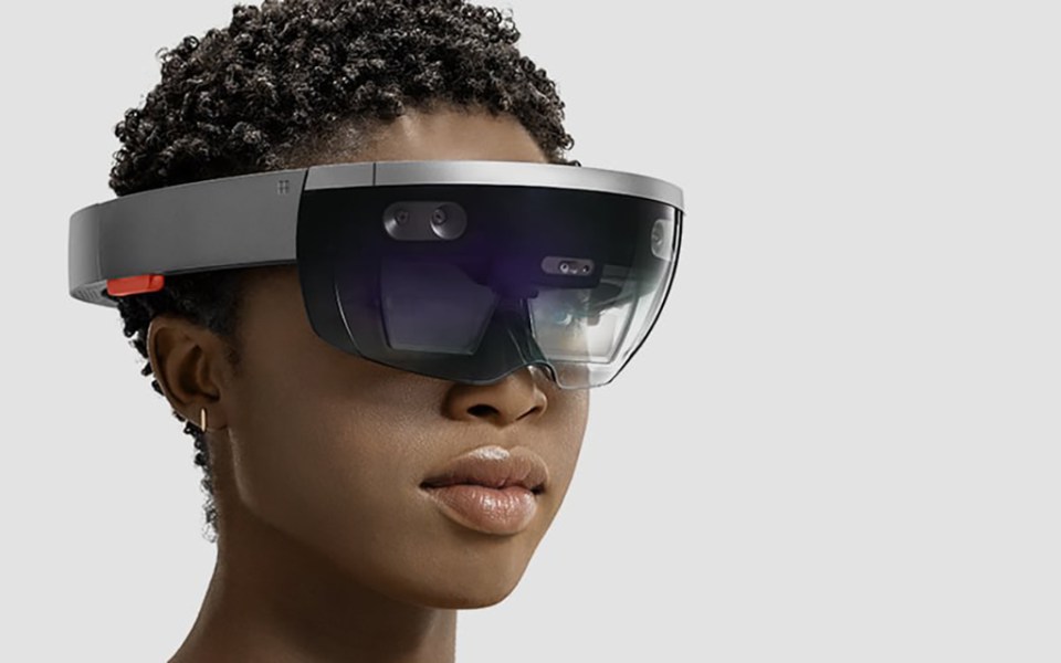 Mujer Microsoft Hololens