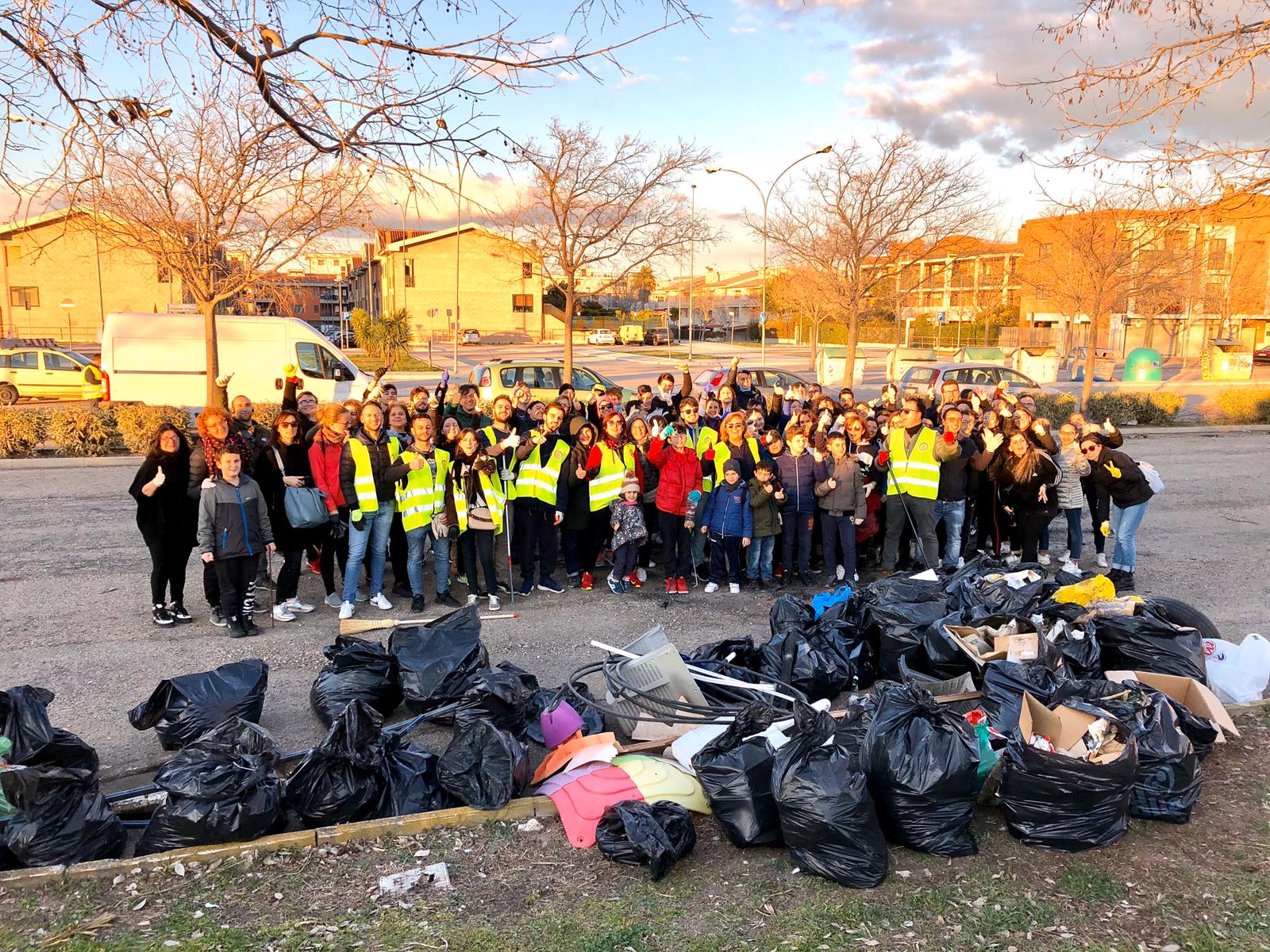 trash challenge foggia rione biccari