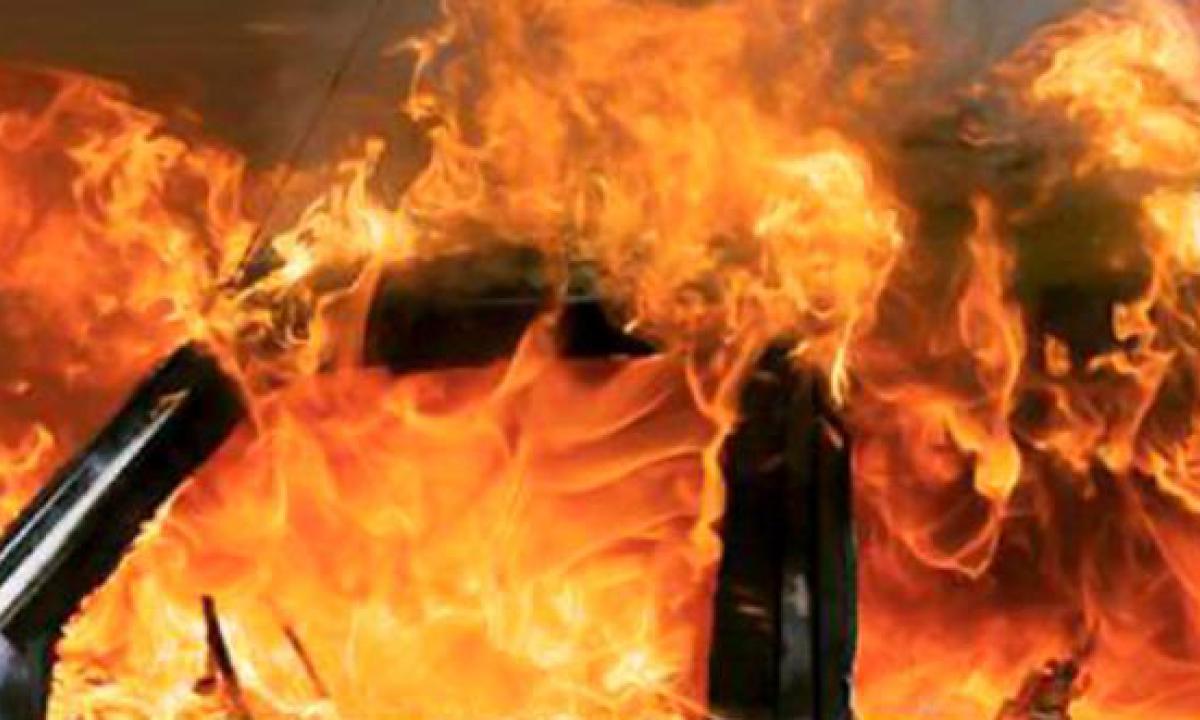 san severo auto incendiata