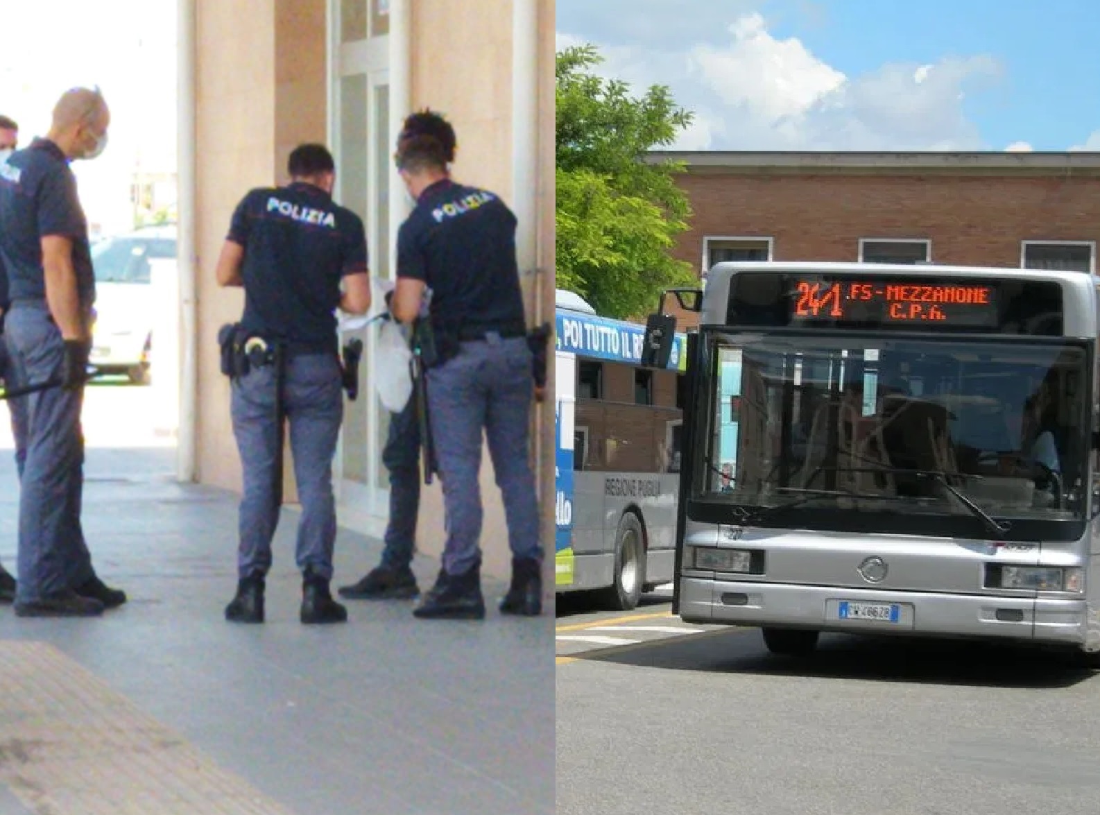 foggia straniero fermato coltello