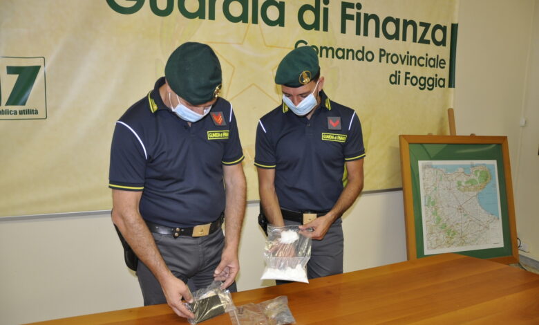 cerignola droga guardia finanza