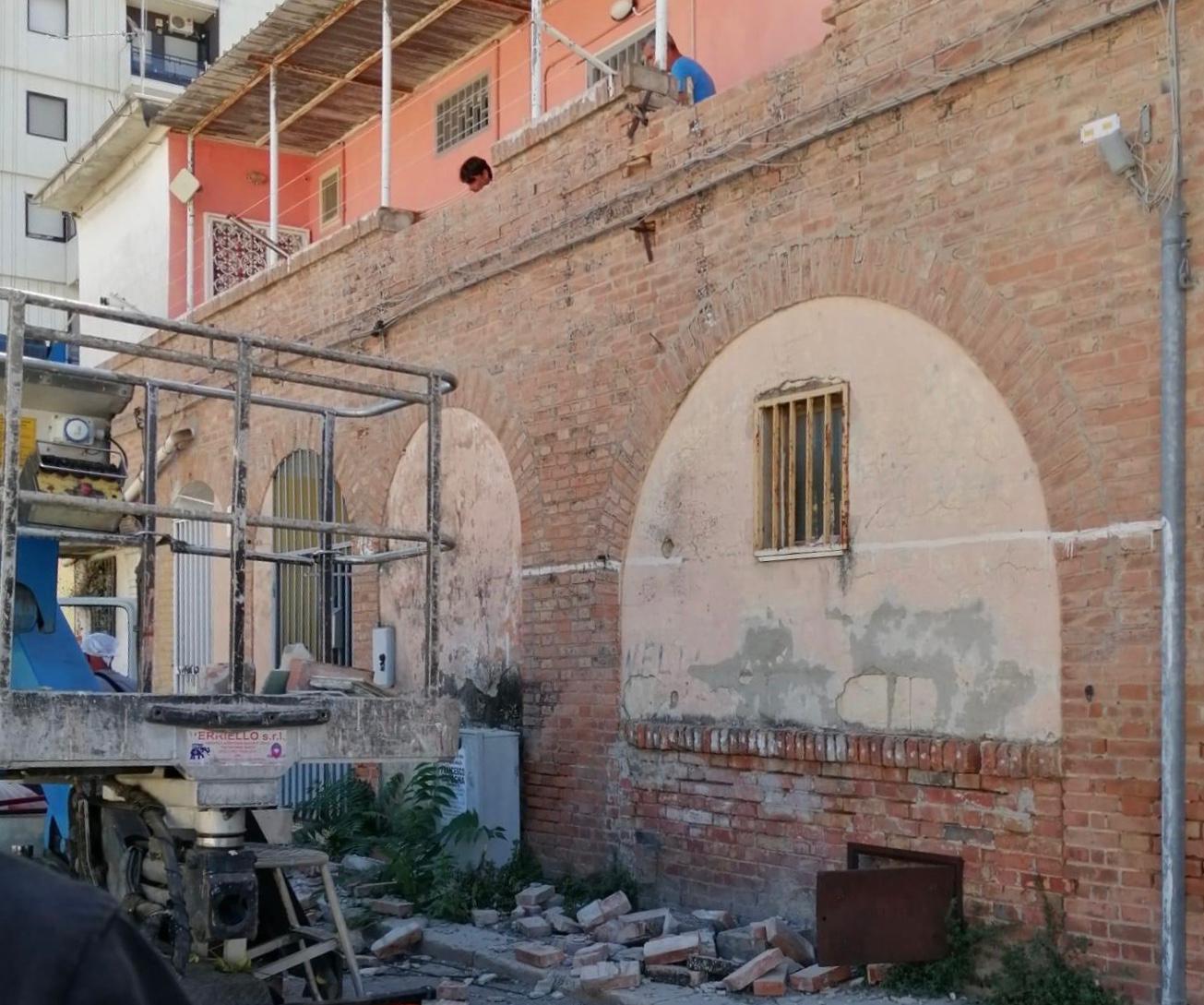 foggia palazzina inagibile