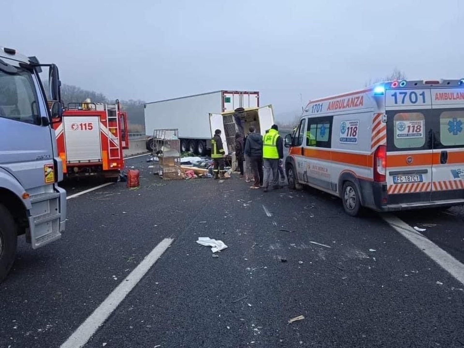 incidente a14 volontari