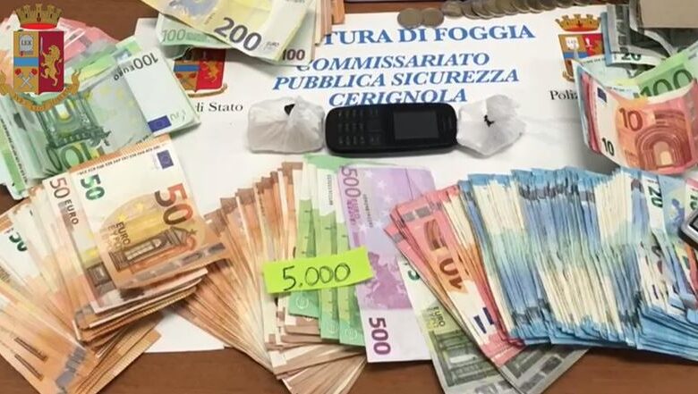 polizia cerignola coppia droga