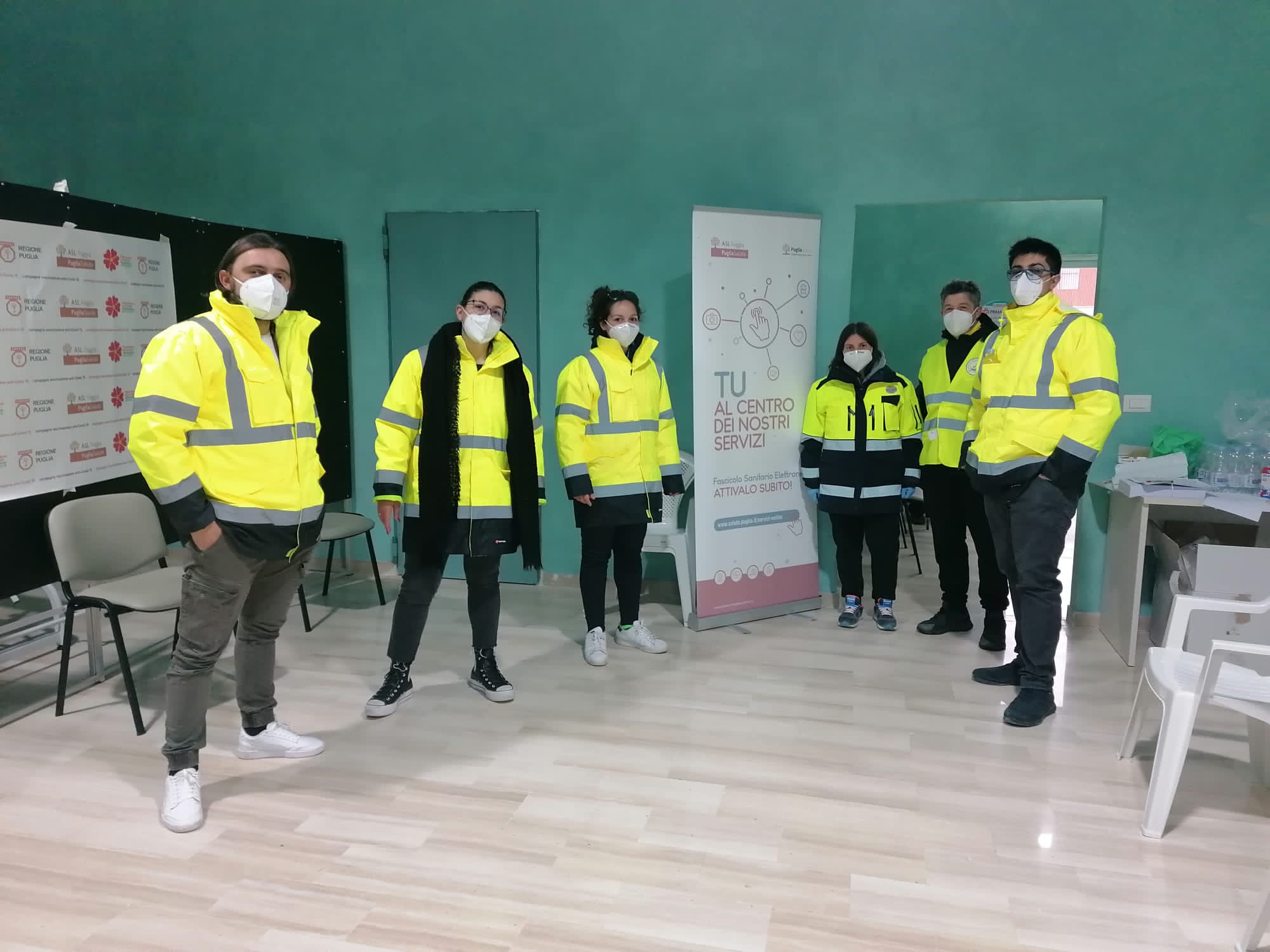 Orsara volontari centro vaccini