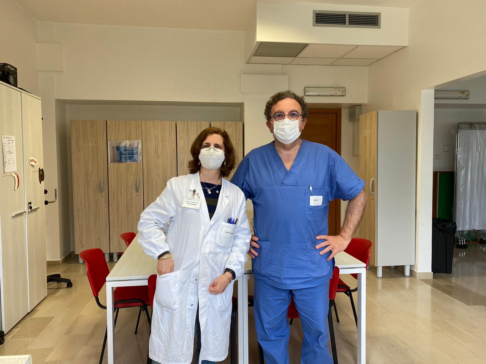 foto da sinistra la Dott.ssa Anna Nunzia Polito e il Prof. Sergio Lo Caputo