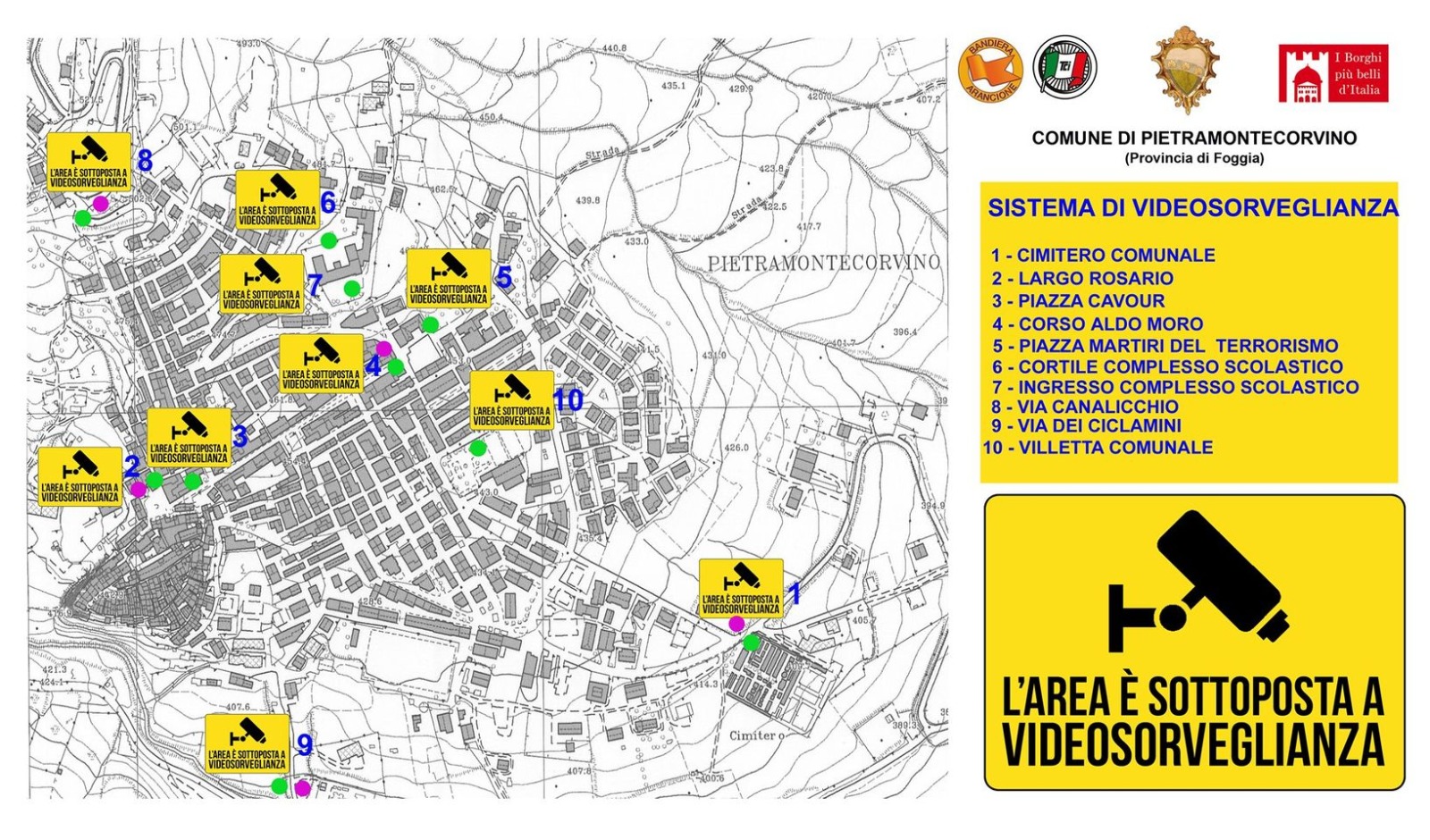 Pietra il sistema di videosorveglianza urbana integrata