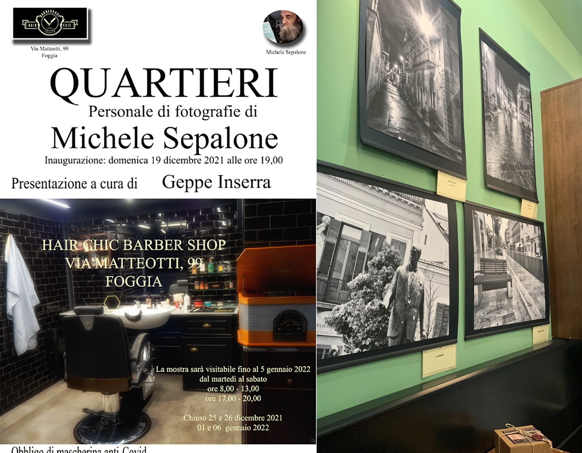foto barber mostra michele sepalone foggia